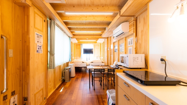 【禁煙】43平米 ツイン×1+ダブル×1(エキストラ可)